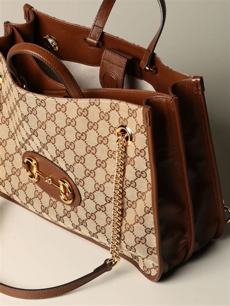 borsa gucci tela morsetti|borse Gucci donna.